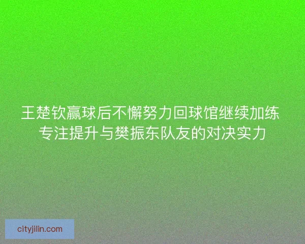 王楚钦赢球后不懈努力回球馆继续加练 专注提升与樊振东队友的对决实力