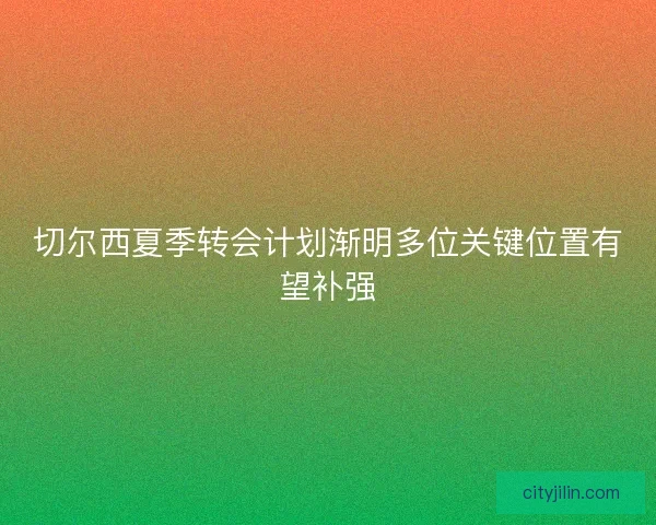 切尔西夏季转会计划渐明多位关键位置有望补强